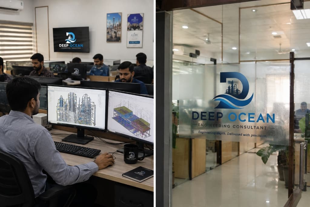 Deep Ocean Engineering Consultant office and CAD modelling workstations